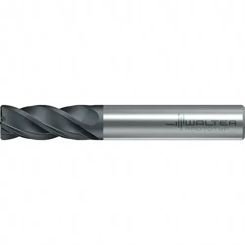 Walter-Prototyp 6814334 Corner Radius End Mill Head: 1-1/4" LOC, 4 Flutes TiAlN