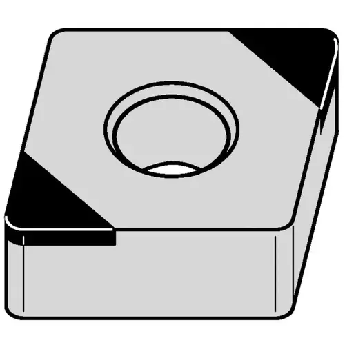Kennametal 6904801 Turning Insert: CNGA433EMT, Hardened Material TiN