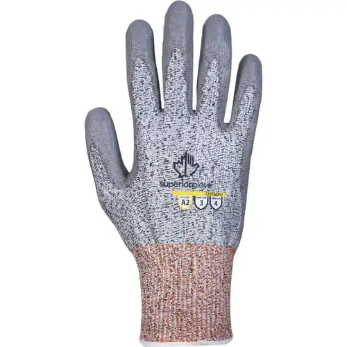 Superior Glove Works S13TAGPU-8 Cut-Resistant & Puncture Resistant Gloves: Size Medium, ANSI Cut A2, ANSI Puncture 3, Polyurethane, Series S13TAGPU