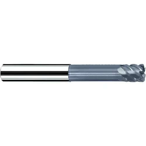 Fraisa P5852256 Corner Radius End Mill: 3/16" Dia, 3/16" LOC, 45 deg Helix, TiAlCrN Coated, Corner Radius End, Series Multispeed