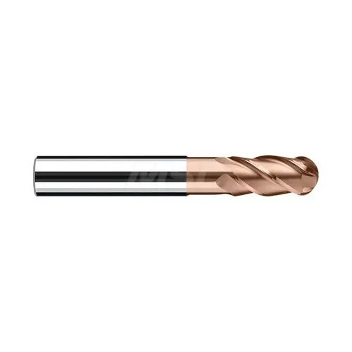 Fraisa H7490140 Ball End Mill: 2.00 mm Dia, 4.00 mm LOC, 4 Flute, Solid Carbide