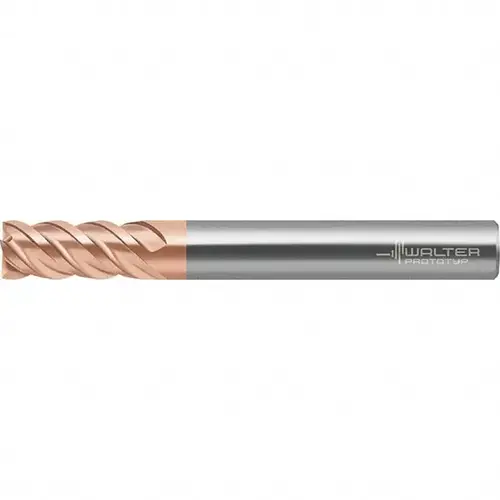 Walter-Prototyp 7255020 Square End Mill: 0.3750" Dia, 0.375" Shank Dia, 3" OAL, 4 Flutes, Solid Carbide TiAlSiN