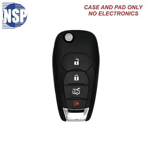 LXP FLIP KEY SHELL WITH BLADE 4-BTN - L,U,P,T