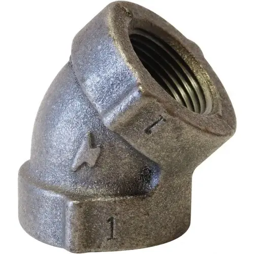 ANViL 300029006 Black 45 degree Elbow: 2-1/2", Threaded