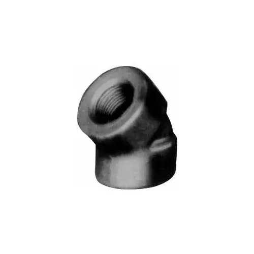 ANViL 361110000 Black 45 degree Elbow: 1/8", Threaded