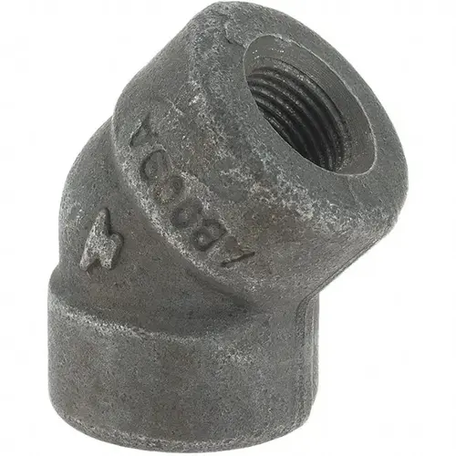 ANViL 361110406 Black 45 degree Elbow: 3/8", Threaded