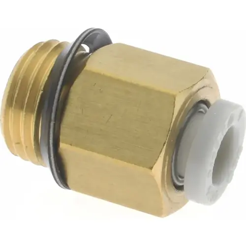 SMC PNEUMATICS KQ2H04-U01A Push-to-Connect Tube Fitting: Connector, 1/8" Thread