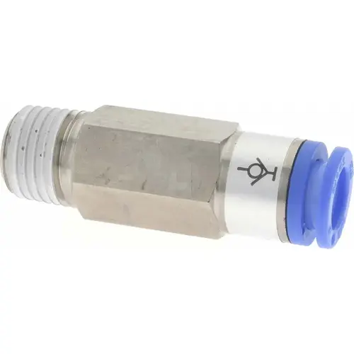 SMC PNEUMATICS KCH08-02S Push-to-Connect Tube Fitting: Connector, 1/4" Thread