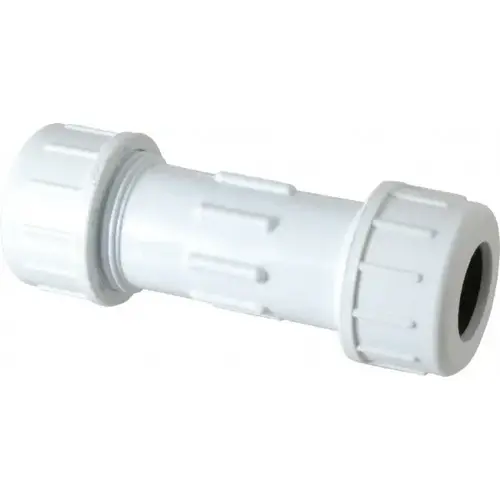 3/4" Pipe, PVC Compression Pipe Coupling