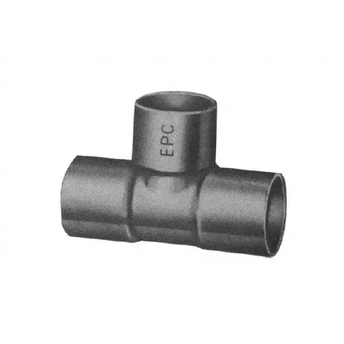 Wrot Copper Pipe Tee: 4" Fitting, C x C x C, Solder Joint