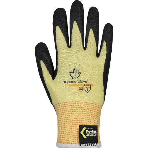 Superior Glove Works S13KGPN-5-XCP12 Cut & Puncture Resistant Gloves; Style: Knit ; Coating Material: Micropore Nitrile ; Coating Coverage: Palm & Fingers ; Glove Type: Cut, Puncture & Abrasion-Resistant ; ANSI/ISEA Cut Resistance Level: A4 ; Primary Material: ParaActiv - pack of 12