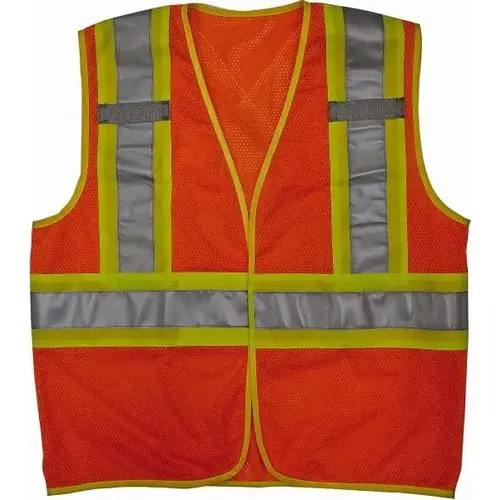 VIKING U6110O-4XL/5XL High Visibility Vest: 4X & 5X-Large