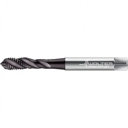 Walter-Prototyp 6245535 Spiral Flute Tap: M4x0.70, Metric, 3 Flute, Modified Bottoming, 6HX Class of Fit, Powdered Metal, TiN Finish Proprietary