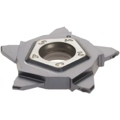 Iscar 6004811-XCP5 Cutoff Insert: PENTA24N100J050 IC908, Carbide, 1 mm Cutting Width - pack of 5