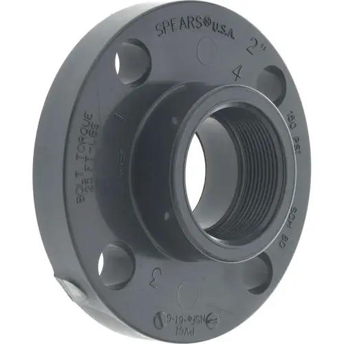 ProSource 852-020 2" PVC Plastic Pipe Flange (One Piece)