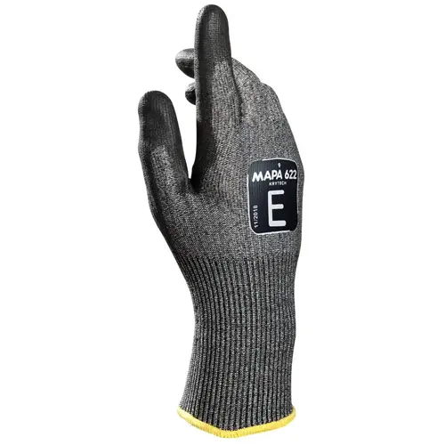 MAPA PROFESSIONAL 34622000 Cut & Puncture Resistant Gloves; Coating Material: Polyurethane ; Coating Coverage: Palm ; Glove Type: Cut-Resistant ; ANSI/ISEA Cut Resistance Level: A5 ; Primary Material: Polyurethane ; ANSI/ISEA Abrasion Resistance Level: 4