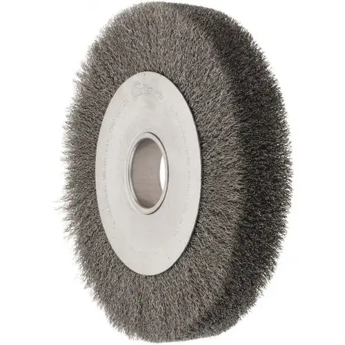 Weiler 93628 Wheel Brush: 10" Wheel Dia, Crimped