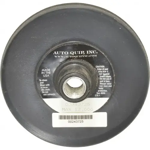 AutoQuip AQIL14FN-5 Disc Backing Pad: Adhesive & PSA