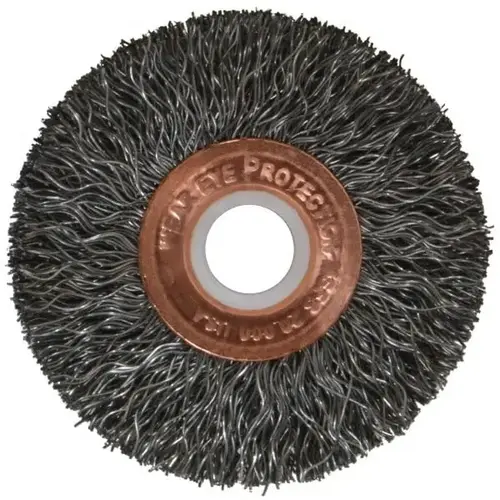 Weiler 93660 Wheel Brush: 2" Wheel Dia, Crimped