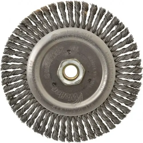 Weiler 94664-XCP300 Wheel Brush: 6" Wheel Dia, Knotted - pack of 300