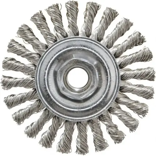 Weiler 94674-XCP300 Wheel Brush: 4" Wheel Dia, Knotted - pack of 300