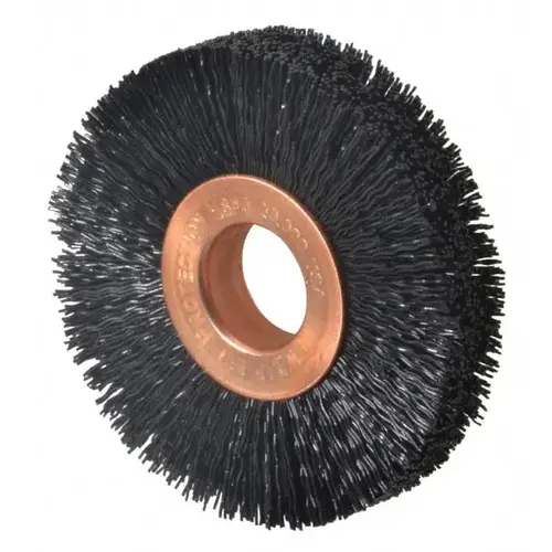 Weiler 97711 Wheel Brush: 2" Wheel Dia, Crimped