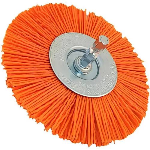 Dico 7200049 Wheel Brush: 4" Wheel Dia, Crimped