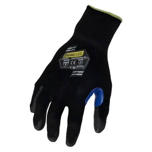 Ironclad KKC1PU-04-L-XCP12 General Purpose Work Gloves: Large, Polyurethane Coated, Nylon - pack of 12