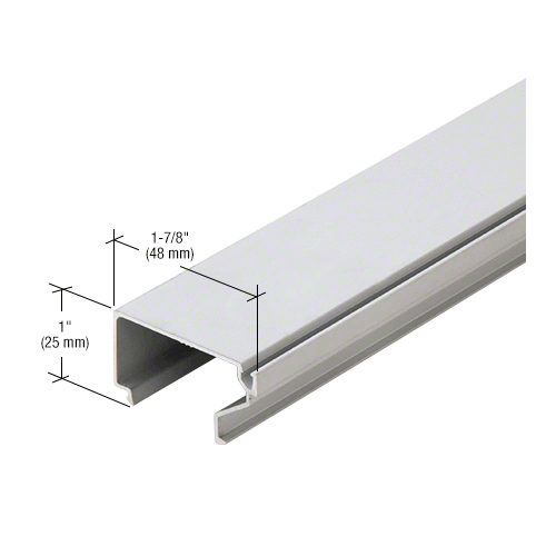 Horizontal Glass Stop for 4-1/2" Mullions, Clear Anodized - 24'-2"