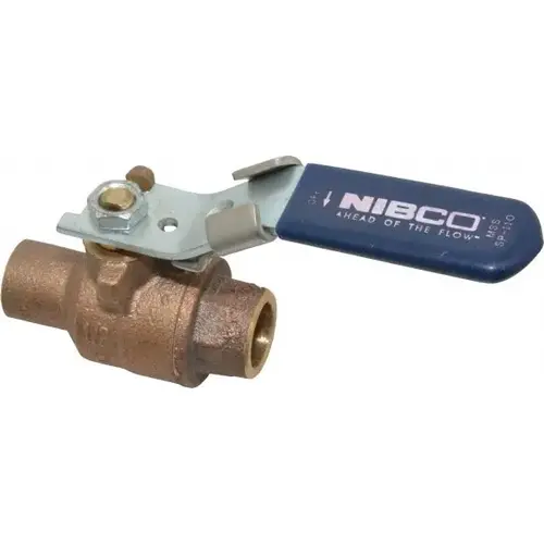 NIBCO NJ830L6 Standard Manual Ball Valve: 1/2" Pipe, Full Port