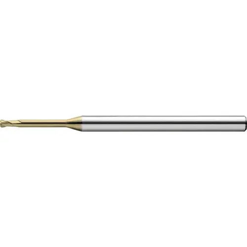 Union Tools 2936051 Corner Radius End Mill: 6.00 mm Dia, 6.00 mm LOC, 30 deg Helix, Hardmax Coated, Corner Radius End, Centercutting Series HLRS