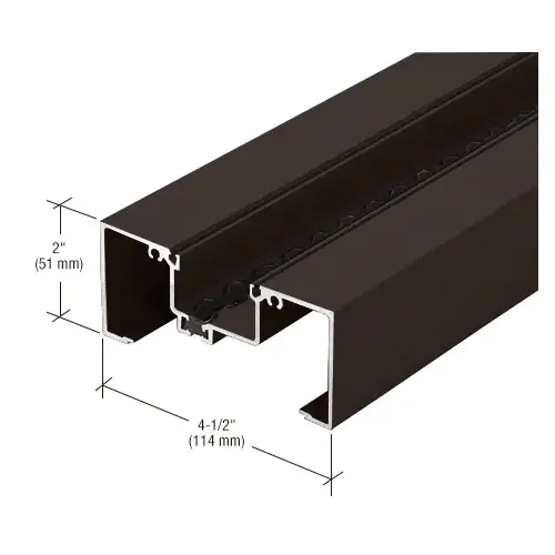 Open Back Head/Jamb Mullion, Thermally Improved, Dark Bronze/Black Anodized Class 1 - 24'-2"