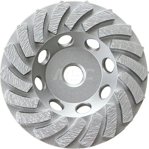 Ox Tools OX-UPSCA18-4 Surface Grinding Wheel: 4" Dia, 1" Thick, 5/8" Hole, 50 & 60 Grit
