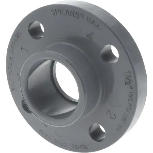 ProSource 90341100409 1-1/2" CPVC Plastic Pipe Flange (One Piece)