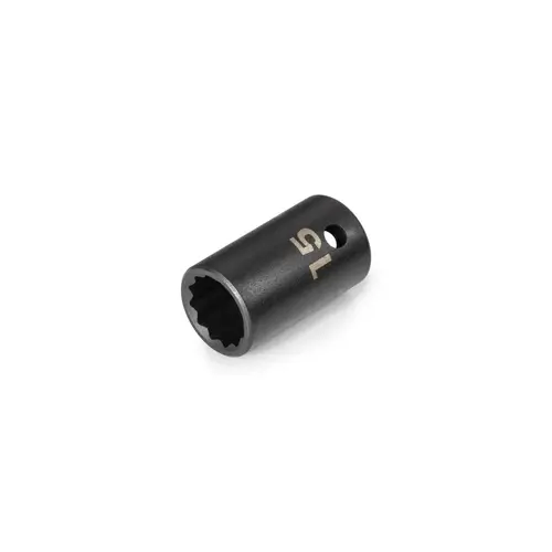 Tekton SID22315 1/2 Inch Drive x 15 mm 12-Point Impact Socket