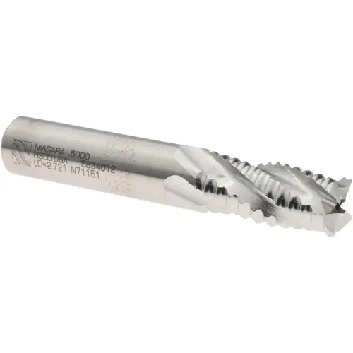Seco 17014086 Roughing End Mill: 1/2" Dia, 4 Flutes, Single End, Cobalt
