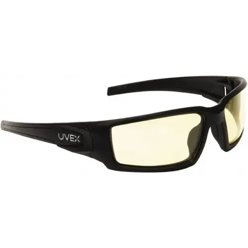Uvex S2602HS Safety Glass: Anti-Fog, Polycarbonate, Amber Lenses, Full-Framed, UV Protection