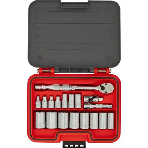 Proto J52119AS Socket Set: 19 Pc, 9.00 to " Socket