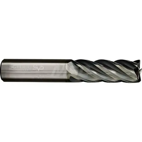 SC Tool 20345 Corner Radius End Mill: 1/2" Dia, 2" LOC, 0.0600" Radius, 5 Flute, Solid Carbide