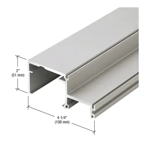 CRL-U.S. Aluminum 0G53311 Horizontal for Outside 1" Glazing - 24'-2", Clear Anodized Class 1