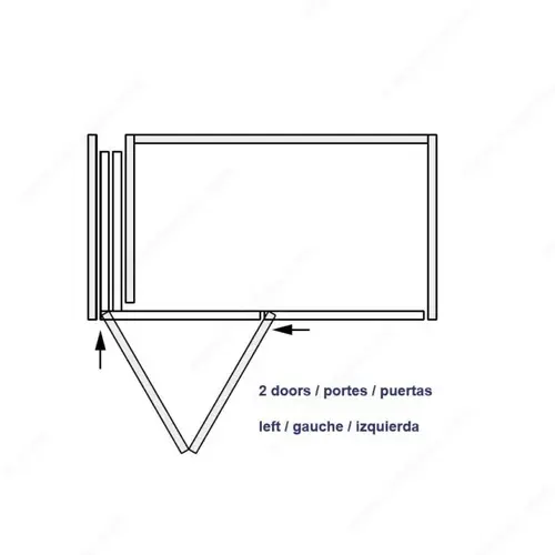 Folding Concepta WEBKIT1249174 HAWA FOLDING CONCEPTA III 20/25 PULL Anodized