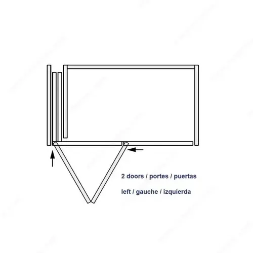 Folding Concepta WEBKIT1249184 HAWA FOLDING CONCEPTA III 20/25 PULL Anodized