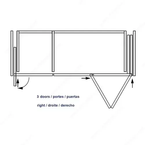 Folding Concepta WEBKIT1249191 HAWA FOLDING CONCEPTA III 20/25 PULL Anodized