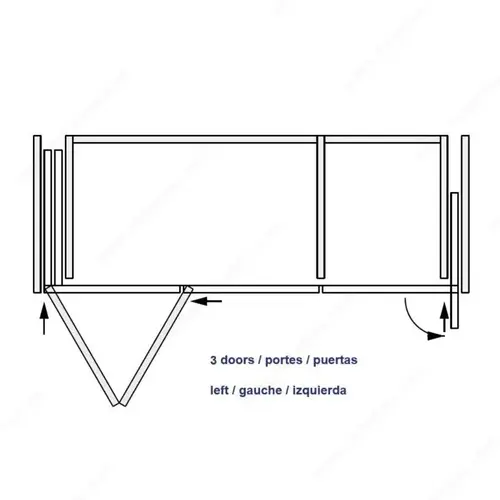 Folding Concepta WEBKIT1249200 HAWA FOLDING CONCEPTA III 20/25 PUSH Anodized