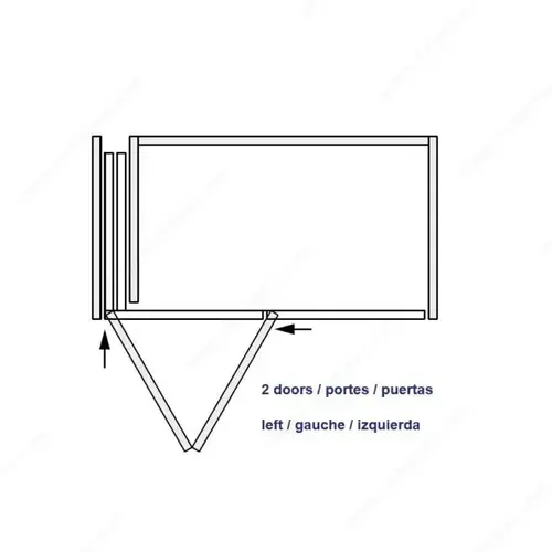 Folding Concepta WEBKIT1249204 HAWA FOLDING CONCEPTA III 20/25 PUSH Anodized
