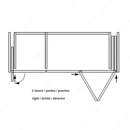 Folding Concepta WEBKIT1249211 HAWA FOLDING CONCEPTA III 20/25 PUSH Anodized