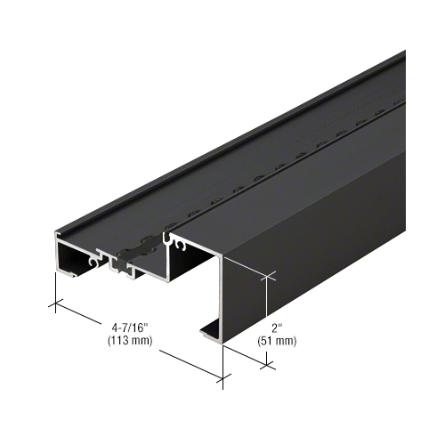 Black Anodized Horizontal/Sill, Thermally Improved - 24'-2" Stock Length