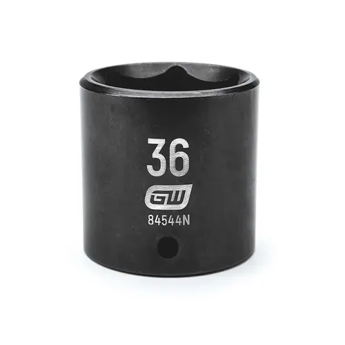 GEARWRENCH 84544N Impact Socket: 1/2" Drive, 36mm Socket, Hex Drive