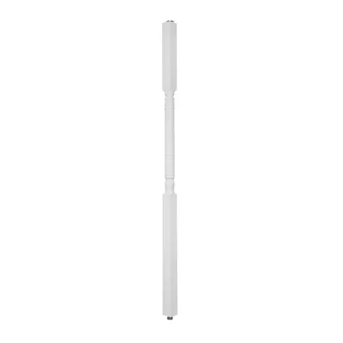 HB&G PP5X8FF Hb&G PermaPost Series Porch Post, 8 ft H, Colonial, Polyethylene/Steel, White