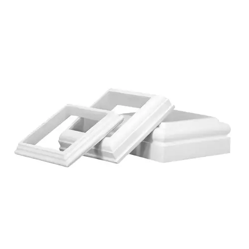 HB&G 8048060602 Hb&G Cap and Base Set, Polyurethane, Primed, For: Square Unfinished Fiberglass Columns